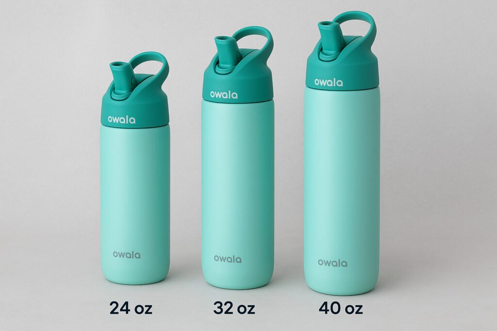 Comparing Owala Water Bottle Sizes 24 oz, 32 oz, and 40 oz